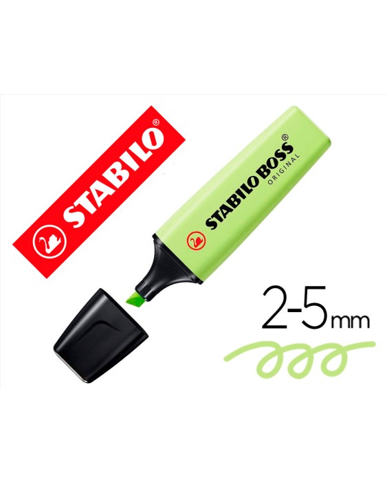 Rotulador stabilo boss fluorescente 70 pastel chispa de lima