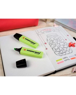 Rotulador stabilo boss fluorescente 70 pastel chispa de lima