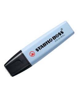 Rotulador stabilo boss fluorescente 70 pastel azul nublado