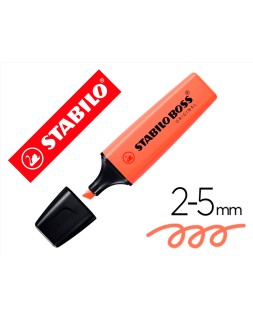 Rotulador stabilo boss fluorescente 70 pastel coral meloso