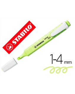 Rotulador stabilo fluorescente fino swing cool pastel chispa de lima