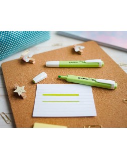 Rotulador stabilo fluorescente fino swing cool pastel chispa de lima