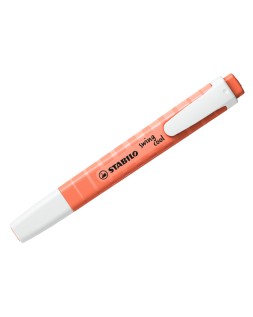 Rotulador stabilo fluorescente fino swing cool pastel coral meloso