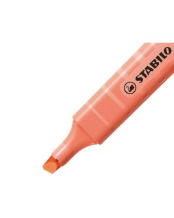 Rotulador stabilo fluorescente fino swing cool pastel coral meloso