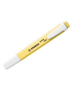 Rotulador stabilo fluorescente fino swing cool pastel amarillo cremoso