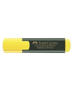 Rotulador faber castell fluorescente textliner 48 amarillo blister de 1 unidad