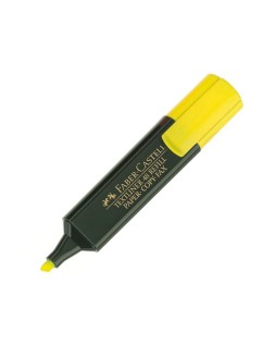 Rotulador faber castell fluorescente textliner 48 amarillo blister de 1 unidad