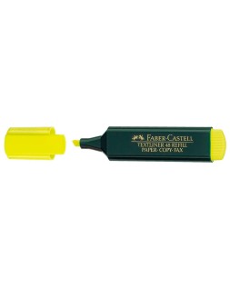 Rotulador faber castell fluorescente textliner 48 amarillo blister de 1 unidad