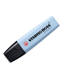 Rotulador stabilo boss fluorescente 70 pastel azul ventoso