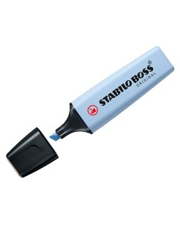 Rotulador stabilo boss fluorescente 70 pastel azul ventoso