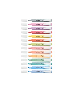Rotulador stabilo fluorescente fino swing cool pastel estuche de 8 unidades colores surtidos