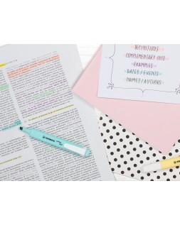 Rotulador stabilo fluorescente fino swing cool pastel bombonera de 100 unidades colores surtidos