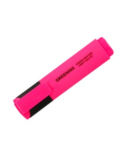 Rotulador greening fluorescente punta biselada rosa