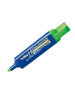 Rotulador artline fluorescente eks-600 verde punta biselada