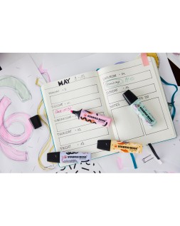 Rotulador stabilo boss fluorescente original pastel by ju schnee fucsia helado