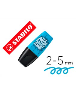 Rotulador stabilo boss mini fluorescente by snooze one azul
