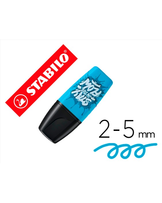 Rotulador stabilo boss mini fluorescente by snooze one azul