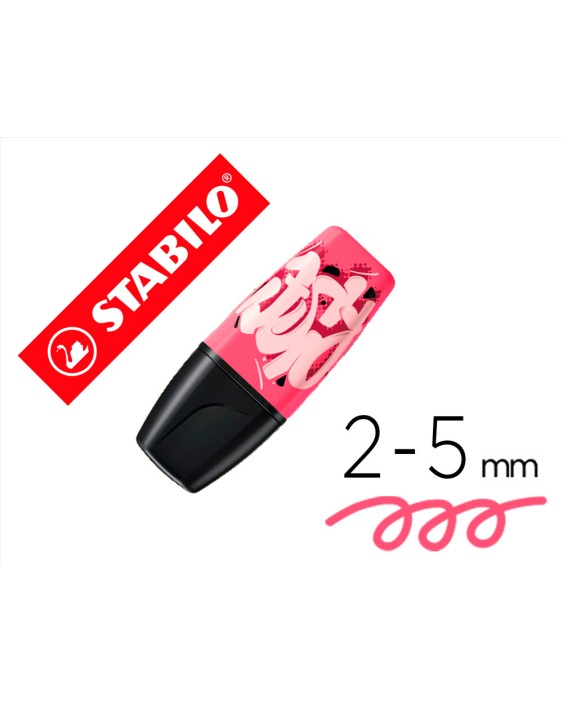 Rotulador stabilo boss mini fluorescente by snooze one rosa
