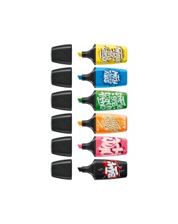 Rotulador stabilo boss mini fluorescente by snooze one estuche de 6 unidades colores surtidos