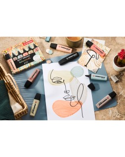 Rotulador stabilo boss pastel fluorescente 70 nature colors verde barro