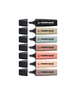 Rotulador stabilo boss pastel fluorescente 70 nature colors verde barro
