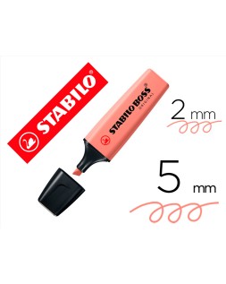 Rotulador stabilo boss pastel fluorescente 70 nature colors siena