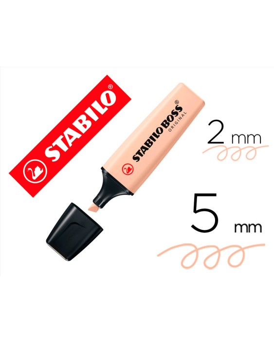 Rotulador stabilo boss pastel fluorescente 70 nature colors beige