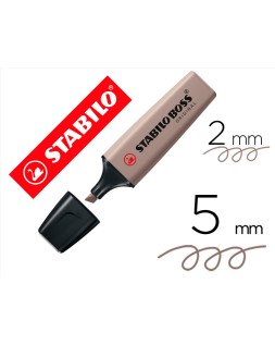 Rotulador stabilo boss original fluorescente nature colors gris calido