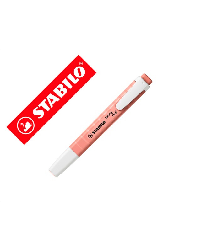 Rotulador stabilo fluorescente fino swing cool nature colors siena