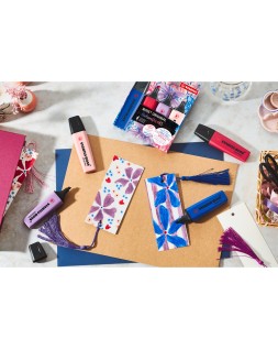 Rotulador stabilo boss fluorescente nature colors wildflower edition estuche de 4 unidades colores surtidos