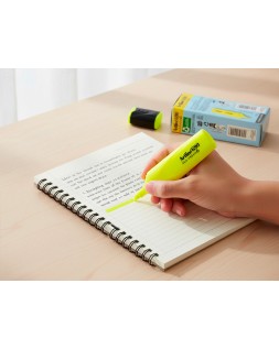 Rotulador artline fluorescente ek-690 eco green punta biselada 1-4 mm amarillo