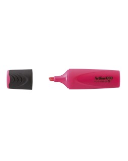 Rotulador artline fluorescente ek-690 eco green punta biselada 1-4 mm rosa