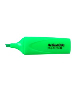 Rotulador artline fluorescente ek-690 eco green punta biselada 1-4 mm verde