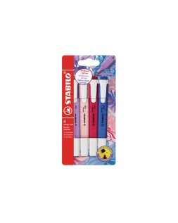 Rotulador stabilo fluorescente fino swing cool nature edicion wildflower estuche de 4 unidades colores