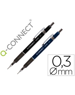 Portaminas q-connect kappa 0,3 mm sujecion de caucho