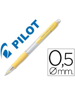 Portaminas pilot super grip amarillo 0,5 mm sujecion de caucho