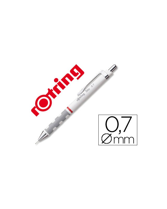 Portaminas rotring tikky 0,7 mm blanco