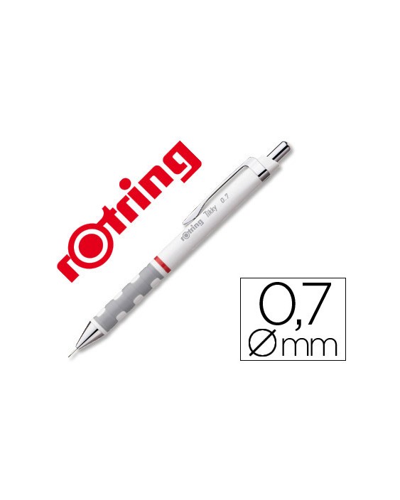 Portaminas rotring tikky 0,7 mm blanco
