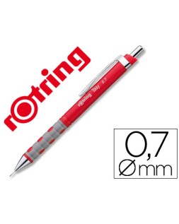 Portaminas rotring tikky 0,7 mm rojo