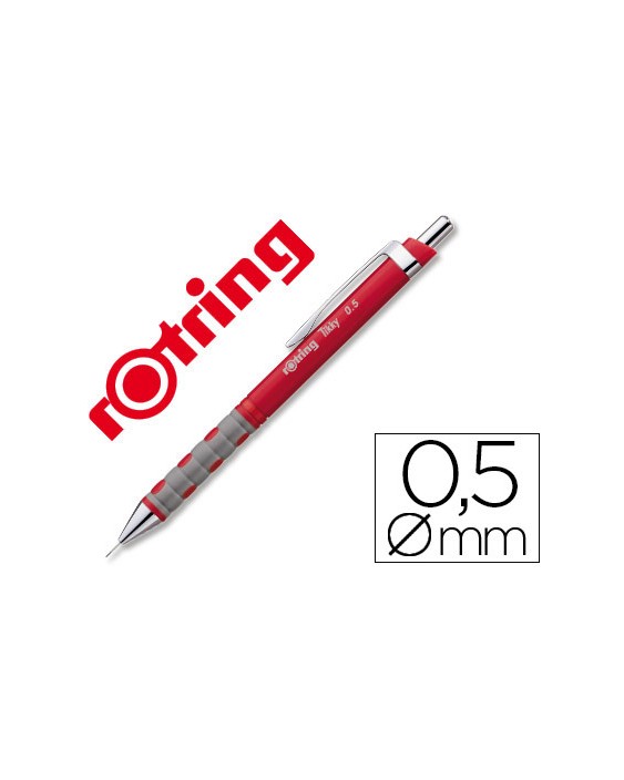 Portaminas rotring tikky 0,5 mm rojo
