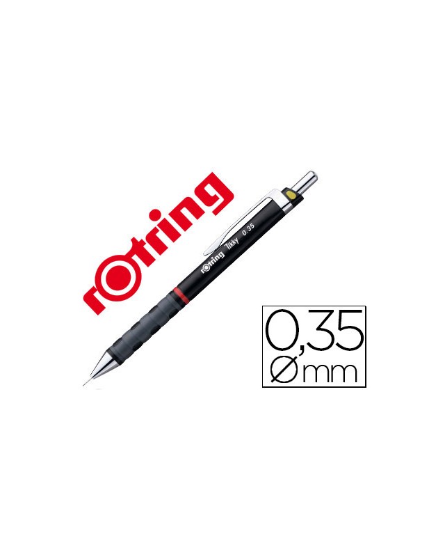 Portaminas rotring tikky 0,35 mm negro