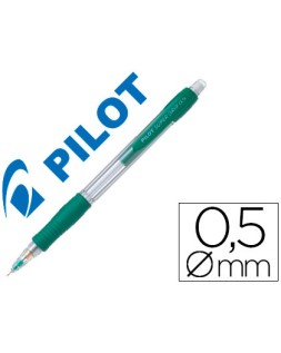 Portaminas pilot super grip verde 0,5 mm sujecion de caucho