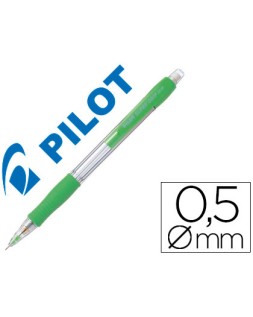 Portaminas pilot super grip verde claro 0,5 mm sujecion de caucho