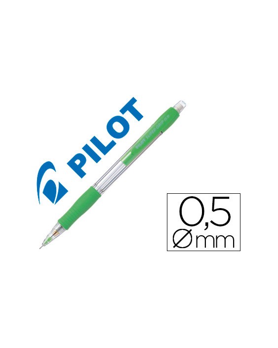 Portaminas pilot super grip verde claro 0,5 mm sujecion de caucho