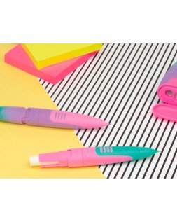 Portaminas milan compact sunset 0,7 mm con goma de borrar colores surtidos