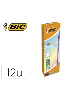 Portaminas bic matic pastel 0,7 mm caja de 12 unidades colores surtidos