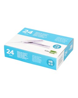 Minas liderpapel grafito 0,5 mm hb tubo de 12 minas longitud 60 mm