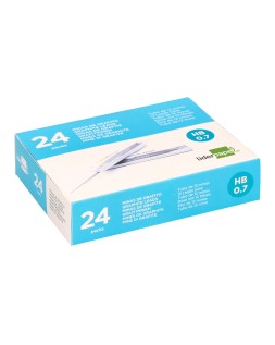 Minas liderpapel grafito 0,7 mm hb tubo de 12 minas longitud 60 mm