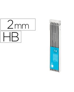 Minas liderpapel grafito 2 mm estuche de 12 minas longitud 120 mm