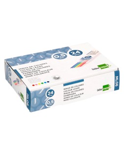 Minas liderpapel colores surtidos 0,5 mm estuche de 12 minas